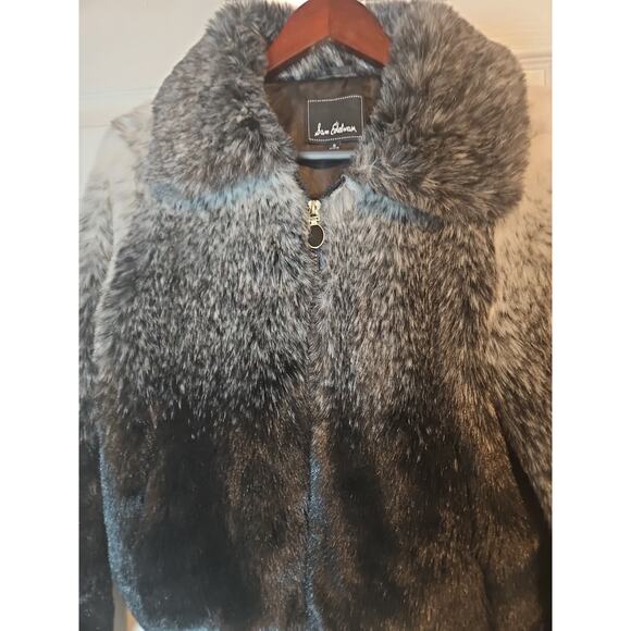 Sam Edelman faux fur coat Size S Small GREY OMBRE style 916874 - Picture 5 of 8